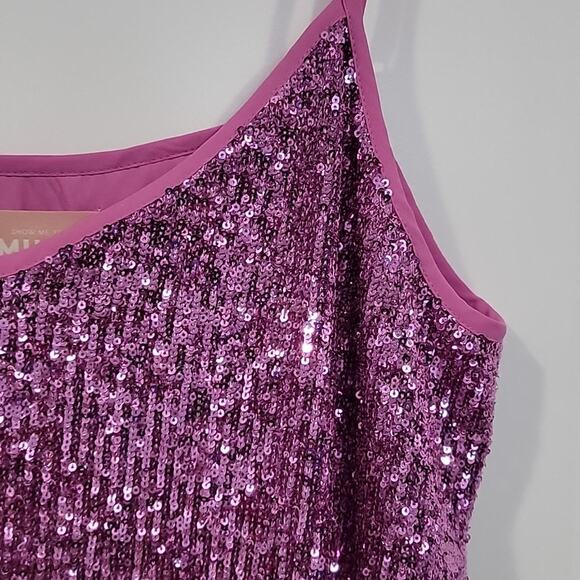 NWT Show Me Your Mumu Spotlight Tank Magenta Sequins, XL - Picture 4 of 8